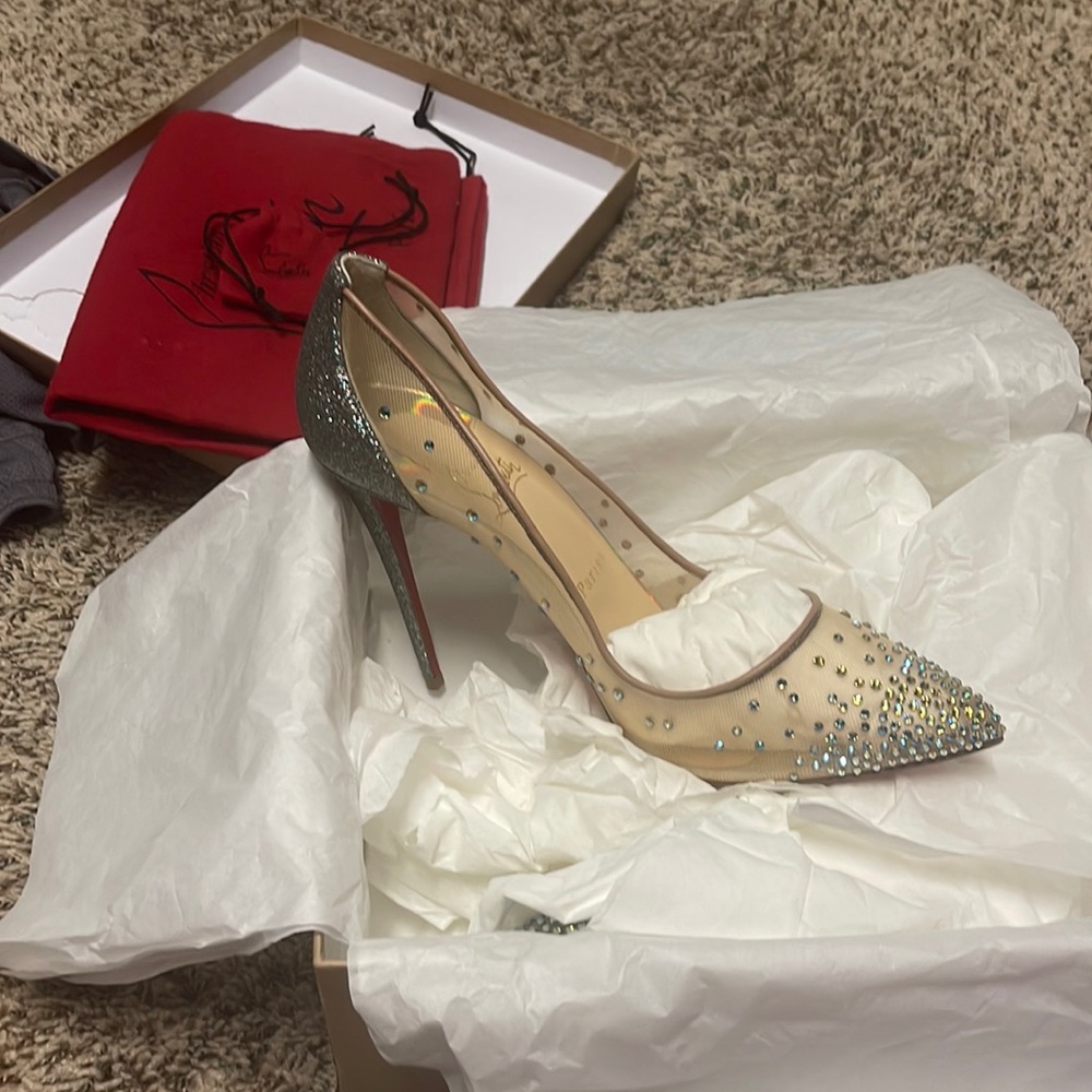 Christian Louboutin Follies Strass 100mm Glitter